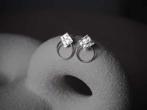 Delia - zilveren oorbellen - Odette's Jewellery