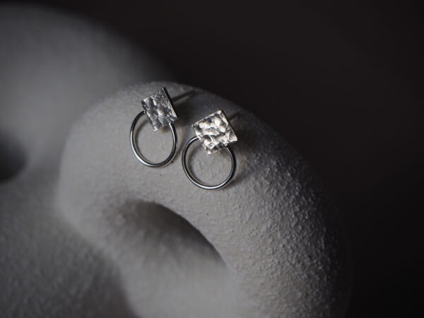 Delia - zilveren oorbellen - Odette's Jewellery